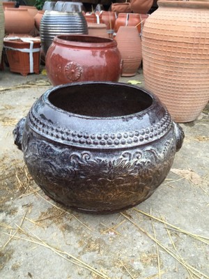 长沙铜官窑特色园林摆件 特色陶罐 大型陶罐摆件 景观陶 YLBJ-16